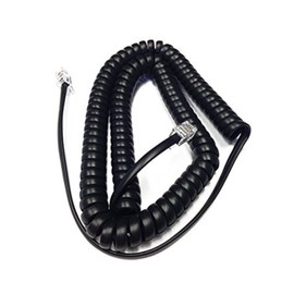 The VoIP Lounge Replacement 12 Foot Black Handset Receiver Cord for Polycom SoundPoint IP Phone 301 501 601 670 321 331 335 450 550 560 650