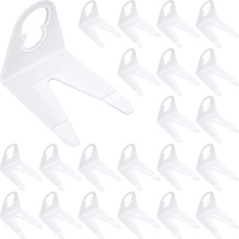 Mudder Christmas Original Shingle Tab Light Clips for C7 C9 Lights Christmas Light Plastic Clips Weatherproof Outdoor Light Gutter Hooks for Xmas Decor String Lights (White, 90 Pieces)
