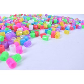 1000 Maxi XL 10 mm iron-on beads glitter. Large 10 mm iron-on beads for children from 3 years. For boys and girls. Compatible with all maxi pin plates of all manufacturers. Glitter beads.