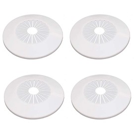 Wall Flange Easy Installation Plastic Radiator Escutcheon Water Pipe Drain Line Cover Collar Wall Pipe Cover Decoration Pipe Collars,Pipe Collar Cover, (Within 2. inches, white)