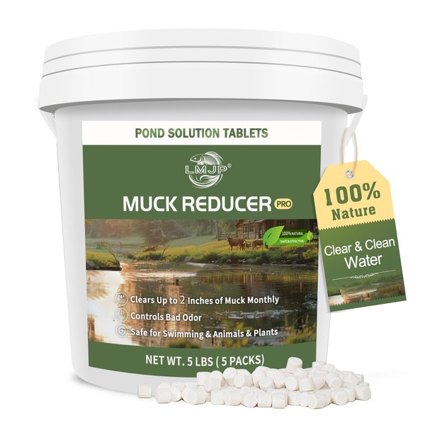 LMJP Muck Reducer - 5LB Natural Sludge Solution Tablets for