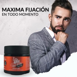 Cera Gel Lobo Negro Alpha Con Cencagrow Cabello Y Barba 250g