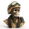 Veronese Design 2 3/4 Inch Military Skeleton Half Bust Miniature