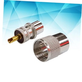 DOITOOL 10pcs Solder Connector Plug with Reducer for Cable High Reliability for Video Headend Applications