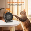 Dr.Prepare Small Space Heater for Indoor Use, 600W Electric Ceramic