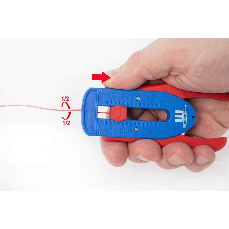 WEICON Precision Wire Stripper S, Stripping Tool for fine Wires/Conductors,