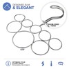 Exultimate Scarf Hanger Organizer 8 Holder for Closet Space Saving