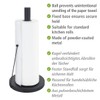 WENKO Clayton Kitchen Roll Holder, Black Outdoor Kitchen Roll Holder