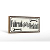 FEMER Wooden Sign 27 x 10 cm Bicycle Workshop