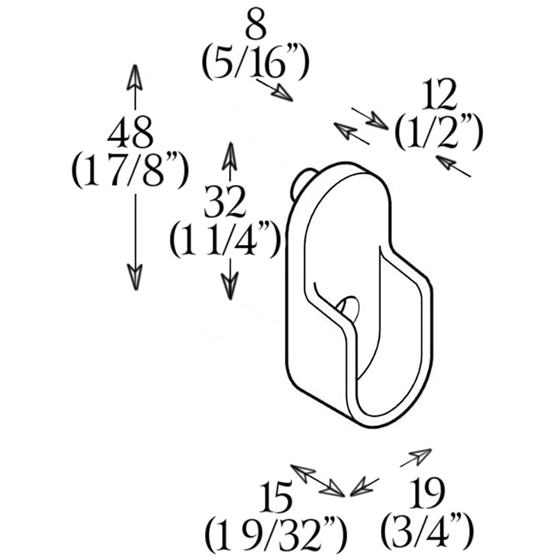 Elef 48" Polished Chrome Closet Rod Oval with End Supports