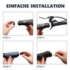 FAM STICKTILES Handlebar Grips, Ergonomic Handlebar Grips Double Aluminum Clamp