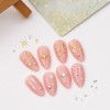 200 Pcs Gold Star Nail Charms 3D Six Pointed Star