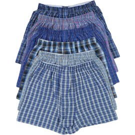 ToBeInStyle - Calzoncillos tipo calzones multicolor clásicos para hombre, 3 o 6 unidades, Paquete de 3: surtido azul, X-Large