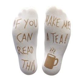 Vinsani 'If You Can Read This Make Me A Tea!' Funny Socks For Those People That Love Tea