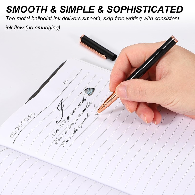 PATIKIL Advanced Metal Rollerball Pen 0.5mm Black Ink Metal Ballpoint