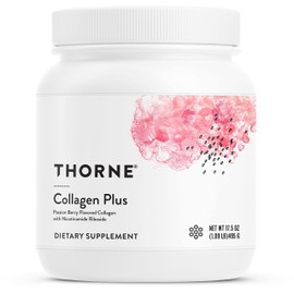 THORNE - Collagen Plus - Collagen Peptides Powder with Nicotinamide Riboside and Clinically Studied Ingredients for Skin Texture and Moisture - Healthy Skin, Hair, and Nails* - 17.5 Oz - 30 Servings