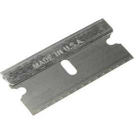 FitAll 20 Pack Single Edge Razor Blades - Made in USA - Fits All Safety Standard Scrapers - Heavy Duty, Extra Sharp - 20 Pieces