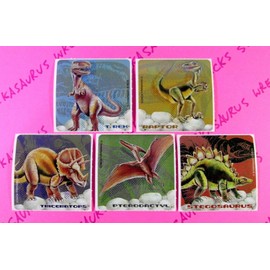 Smile Makers Dinosaurs Lot Of 5 Stickers