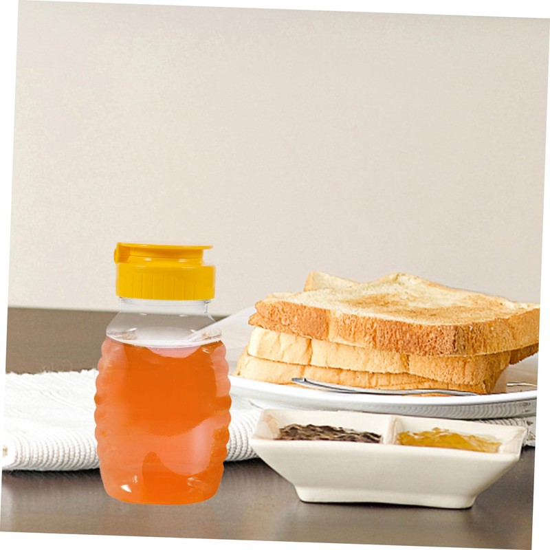 Kisangel Sets Multi-Purpose Squeeze Bottles Honey Jars Dispenser for Condiments