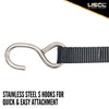 US Cargo Control Stainless Steel Ratchet Straps with S-Hooks (2-Pack),
