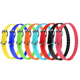KELEFET for Dog Collar for Garmin Compatible 3/4" Strap for Garmin PT10 TB10 Delta Sport Delta for Petsafe,PATPET,Sportdog,Dogtra etc straning Collar, Buckle, Adjustable, watherproof Orange Blue