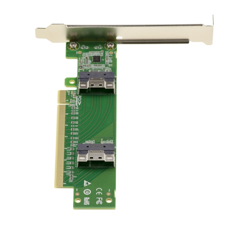 KALEA-INFORMATIQUE PCIe 4.0 to 2 Ports Slim SAS SFF-8654 8i