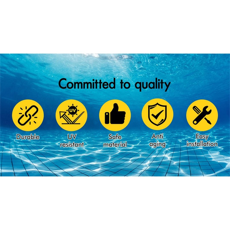 ALFORDSON Pool Cover Roller 8PCS Straps Kit Solar Swimming Pool