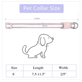GAMUDA Puppy Collars - Super Soft Nylon Whelping Puppy Collars - Adjustable Litter Collars for Pups - Assorted Colors Reflective Plain & Identification Collars - Set of 12