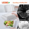 LEOBOX To Go Containers, 55 Pack Reusable Take Out Food