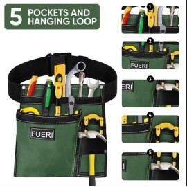 Fueri Tool Belt Bag Pouch Men Nylon Tools Belts Pouches for Construction Carpenter