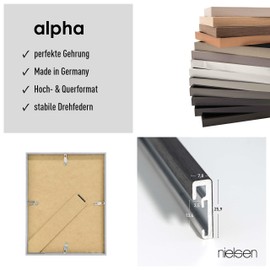 nielsen Alpha Aluminium Picture Frame 20 x 30 cm Grey