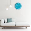 Crosstime Turquoise Wall Clock 30 cm, Children's Wall Clock Without