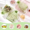 Hopttreely 100Pcs Organza Bags, 4 x 4.72 inch Candy Mesh