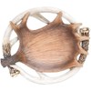 Bridge Collection Rustic Antler Bowl - Decorative Deer and Moose