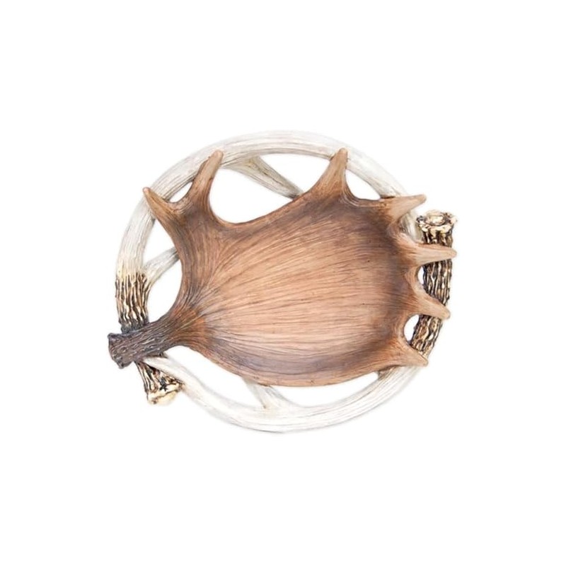 Bridge Collection Rustic Antler Bowl - Decorative Deer and Moose
