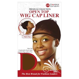 DONNA Weaving Caps Open Top Wig Cap Liner | Brown Wig Caps for Women | Breathable Hair Net for Wigs & Extensions
