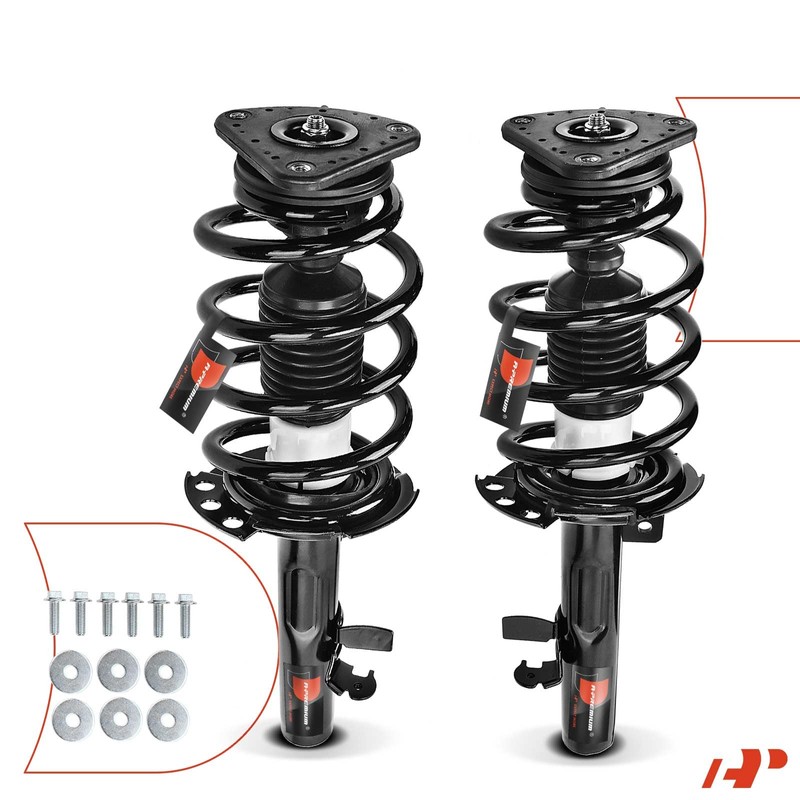 A-Premium Front Pair (2) Complete Strut & Coil Spring Assembly