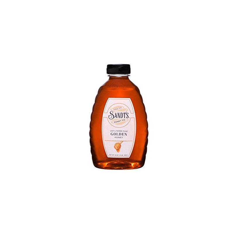 Sandt's Golden Honey, Unfiltered Raw Honey, Non-GMO Genuine, Pure Honey