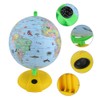 8in Colorful Lighting Tellurion World Globe 360 Degree Rotation Built