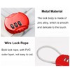 Ysmorla 6 Pack Combination Lock, 3-Digit Security Combination Lock, High