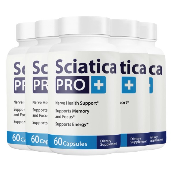Unbranded (5 Pack) Sciatica Pro+ Pills for Nerve Health, Sciatica