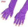 "Ultimate UV Protection Open-Toed Gloves for Flawless Nail Art -