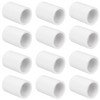 12 Pack 1/2" PVC Pipe Coupling Adapter Pipe Fitting Connector
