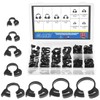 Glarks 121Pcs 8 Size Heavy Duty Black Double Gripping Nylon