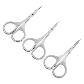 Didiseaon 3pcs Stainless Steel Grooming Scissors Set for Eyebrows Beard and Hair Trimming Lightweight Easy to Carry Precision Trimmer Scissors for Men Grooming