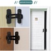 WAYDA Barn Door Lock, 90 Degree Right Stainless Steel Angle