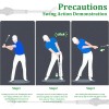 Retractable Golf Swing Training Aid with Rhythm Click Sound Golf