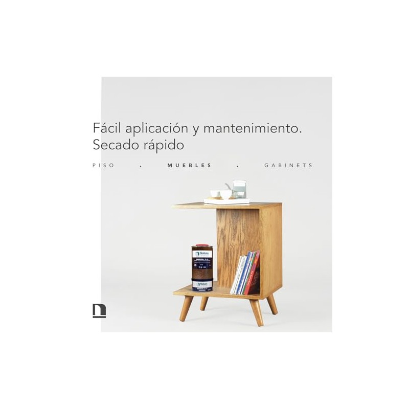 Aceite para Madera de 2 Componentes, 360 ml, Transparente, Fácil