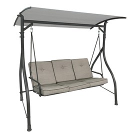 Garden Winds Replacement Canopy Top Cover for The Madison Swing - Standard 350 - Slate Gray