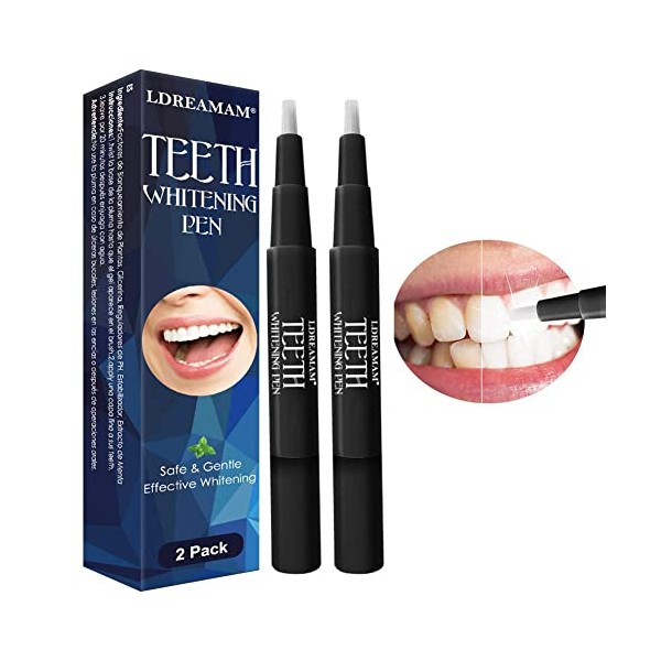 Teeth Whitening Pen,Teeth Whitening Gel,Teeth Whitening Gel Syringe Refill Pack,Effective,Painless,No Sensitivity,Beautiful White Smile,Natural Mint Flavor